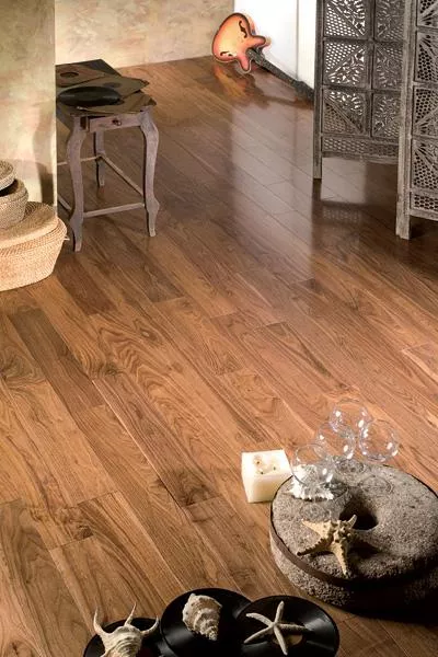Инженерная доска Global Parquet Орех Американский Гладкий с замком