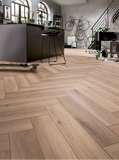 Ламинат Swiss Krono Herringbone Дуб Мец D3766