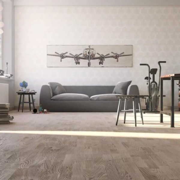 Паркетная доска Polarwood Classic Дуб Tundra White Matt 3S 2G