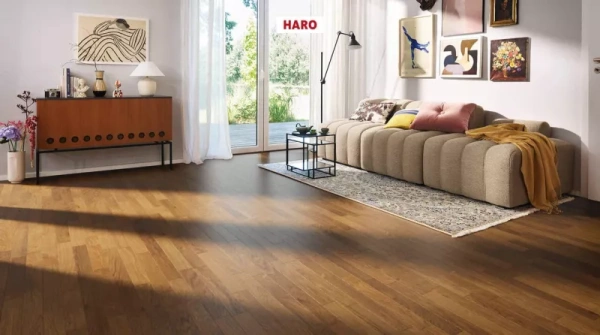 Инженерная доска Haro Strip Allegro 4000 Series Дуб дымчатый натуральный 543497
