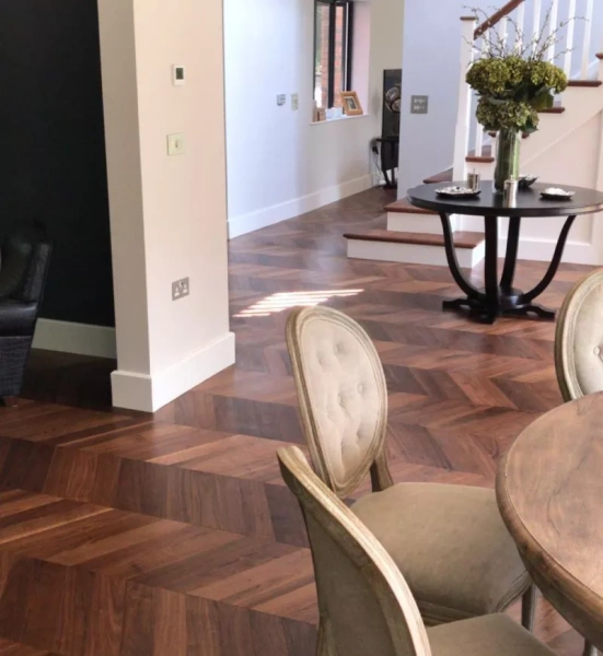 Инженерная доска HM Flooring Французская елка Орех американский селект