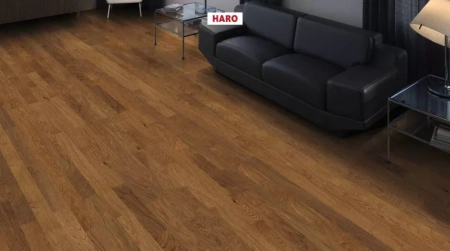 Инженерная доска Haro Strip Allegro 4000 Series Дуб дымчатый натуральный 543497