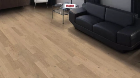 Инженерная доска Haro Strip Allegro 4000 Series Дуб песочно-серый натуральный 543499