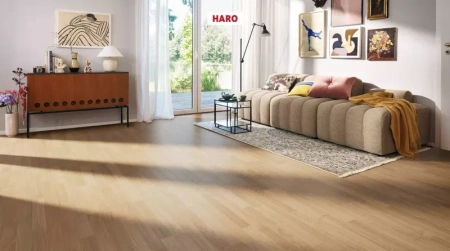 Инженерная доска Haro Strip Allegro 4000 Series Дуб светло-белый тренд 540128