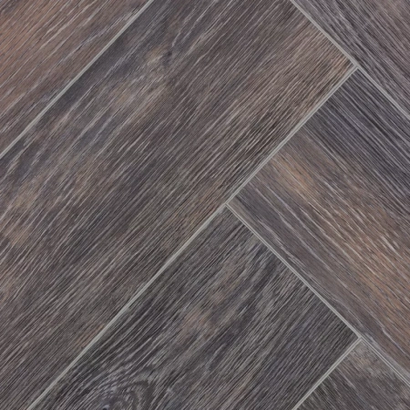 Виниловый ламинат CronaFloor Herringbone Дуб Бордо H006