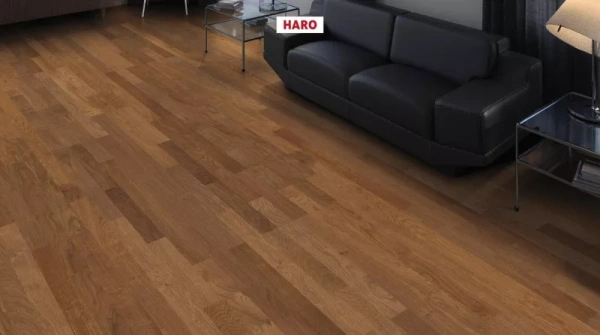 Инженерная доска Haro Strip Allegro 4000 Series Дуб дымчатый натуральный nL+ 543498