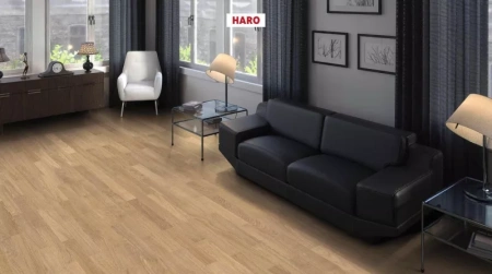 Инженерная доска Haro Strip Allegro 4000 Series Дуб светло-белый тренд 540128