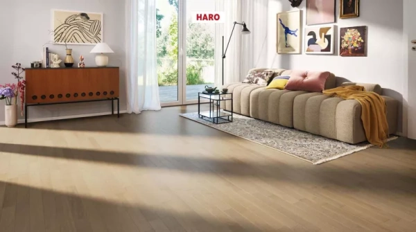 Инженерная доска Haro Strip Allegro 4000 Series Дуб песочно-серый тренд 540135