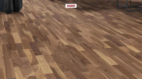 Инженерная доска Haro Strip Allegro 4000 Series Орех американский фаворит 548143